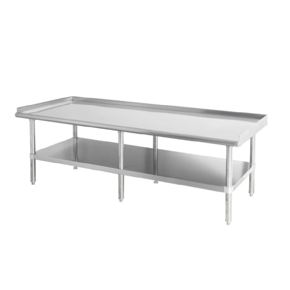 Sapphire Manufacturing SMES-3096S Equipment Stand 96”W X 30”D 16/400 Stainless Steel Reinforced Top