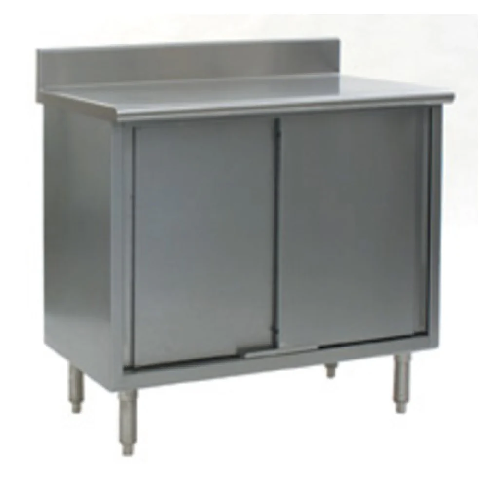 Eagle CB24120SE-BS 120 Inch Cabinet Base Work Table with Sliding Doors Stainless Steel Eagle CB24120SE-BS 120 Inch Cabinet Base Work Table with Sliding Doors Stainless Steel