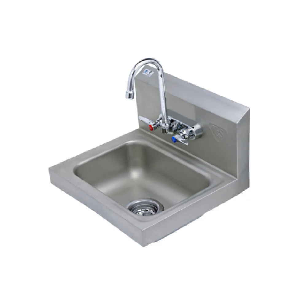 T&S Brass B-1146-02A-4W Hand Sink Stainless Steel With 4