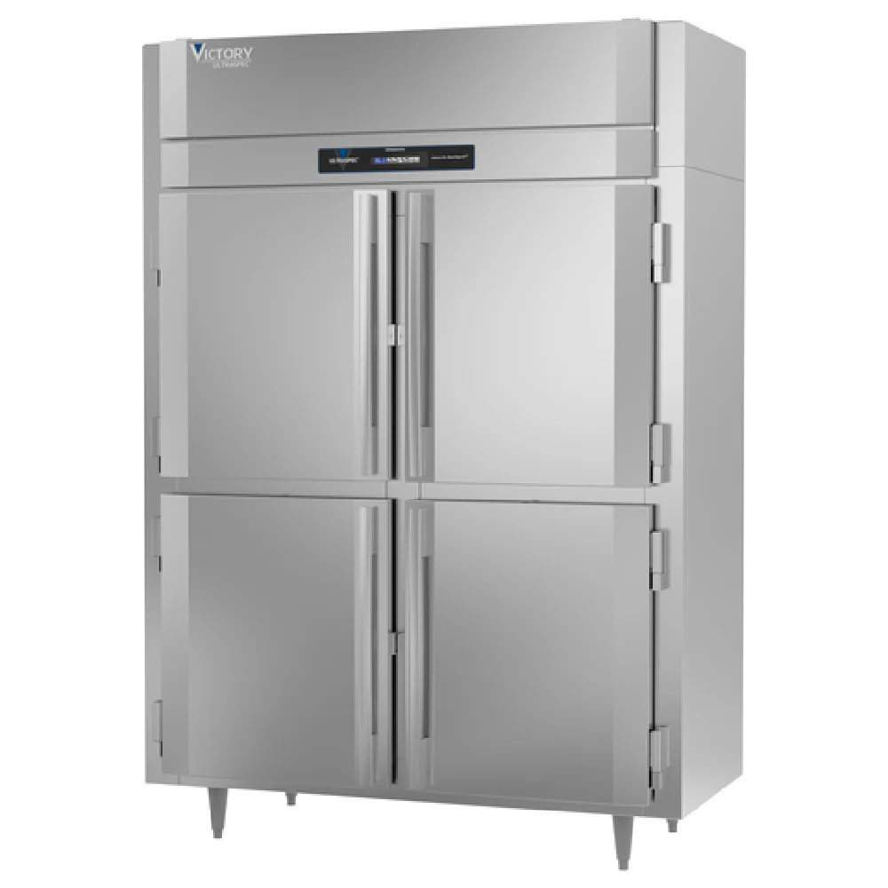 Victory RSA-2N-S1-HD-HC 58 Inch Reach-in Refrigerator 37.5 cu ft Two Section with Chrome-style Shelves