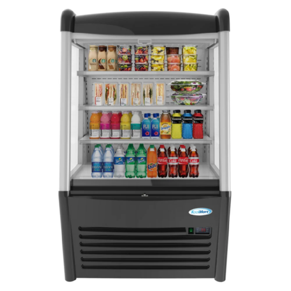 Koolmore CDAU-13C 36 Inch Grab and Go Open Air Merchandiser With Stainless Steel Koolmore CDAU-13C 36 Inch Grab and Go Open Air Merchandiser With Stainless Steel