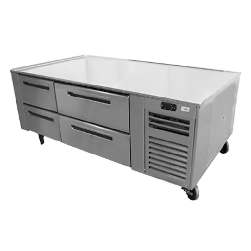 Montague Company FB-96-SC 96 Inch Equipment Stand Heavy Duty Freezer Base with Six Drawers