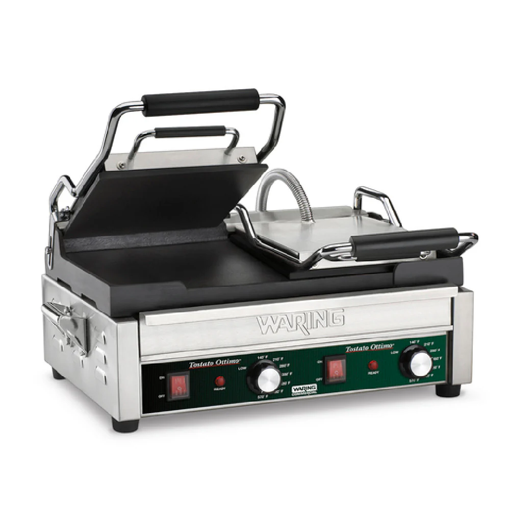 Waring WFG300KSDI 11 Inch Electric Dual Toasting Grill with Cast Iron Plates Waring WFG300KSDI 11 Inch Electric Dual Toasting Grill with Cast Iron Plates
