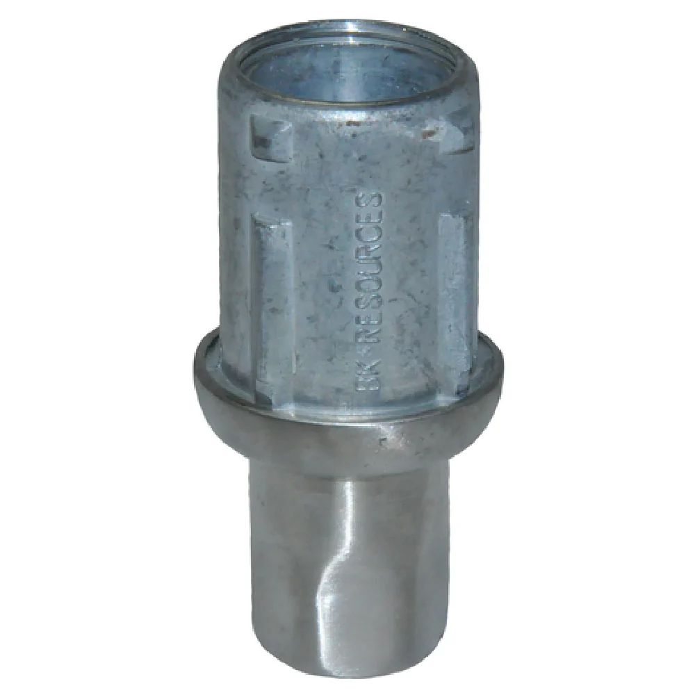BK Resources BK-SSAF 1.88 Inch Bullet Foot Designed for 16 Gauge Tubing Stainless Steel Over White Metal BK Resources BK-SSAF 1.88 Inch Bullet Foot Designed for 16 Gauge Tubing Stainless Steel Over White Metal