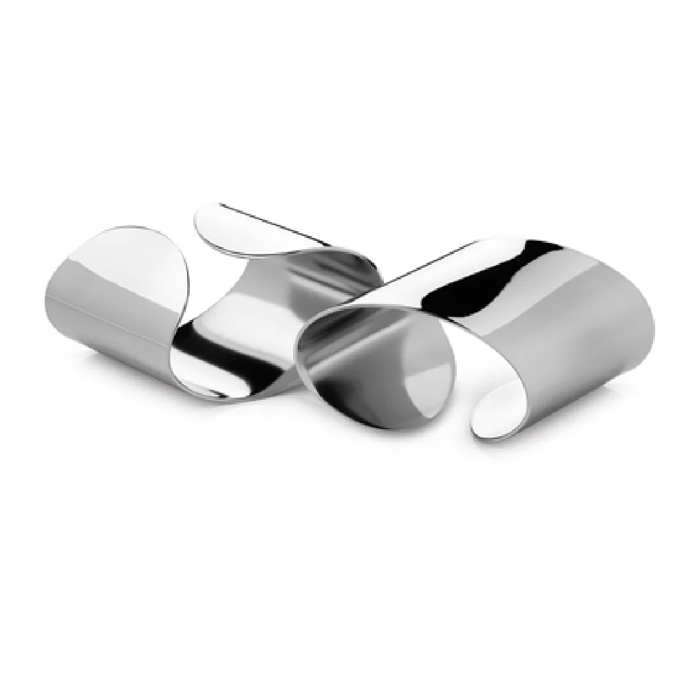 Steelite 5970SX267 2-3/4 Inch Napkin Ring Set 2-Piece Stainless Steel with Radford Design