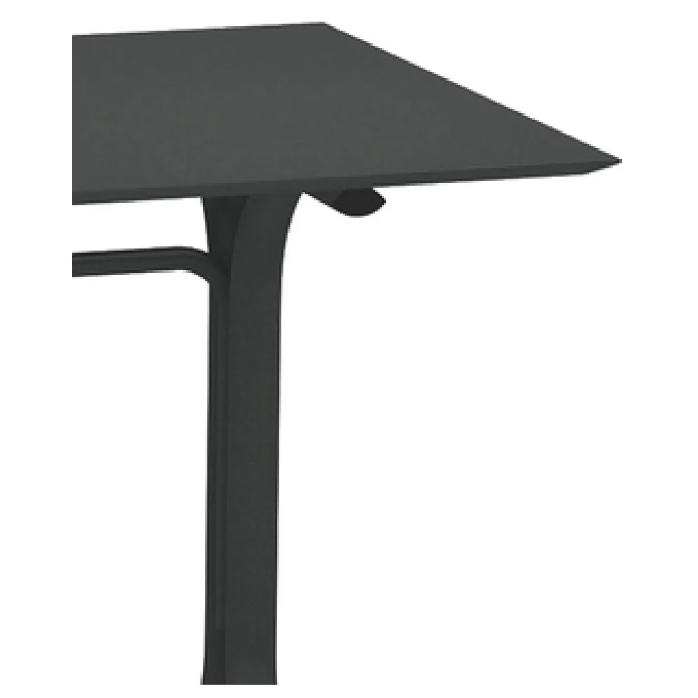 emuamericas, llc 1163 48 Inch Beveled Edge Table Indoor Outdoor Steel emuamericas, llc 1163 48 Inch Beveled Edge Table Indoor Outdoor Steel