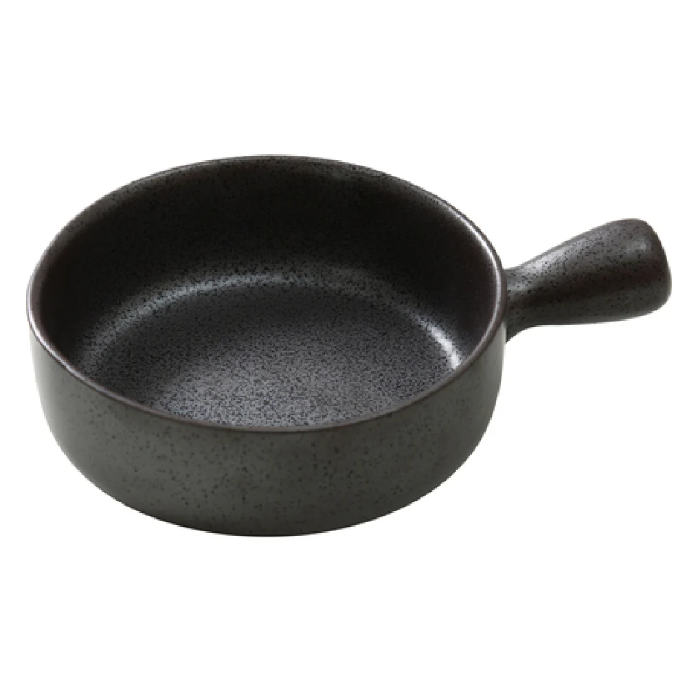 Yanco DB-4106 18 Oz Diamond Black Skillet Porcelain Black - 5-7/8 Inch