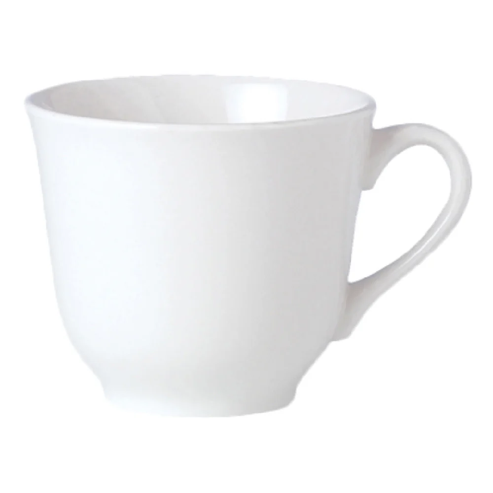 Steelite 11010216 7.0 Oz Slimline Tall Cup Alumina Vitrified 4.25 Inch with Simplicity