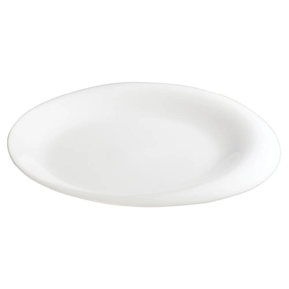 Winco WDP004-202 10 Inch Oval Plate Dishwasher Safe Porcelain Ocea Creamy White Winco WDP004-202 10 Inch Oval Plate Dishwasher Safe Porcelain Ocea Creamy White