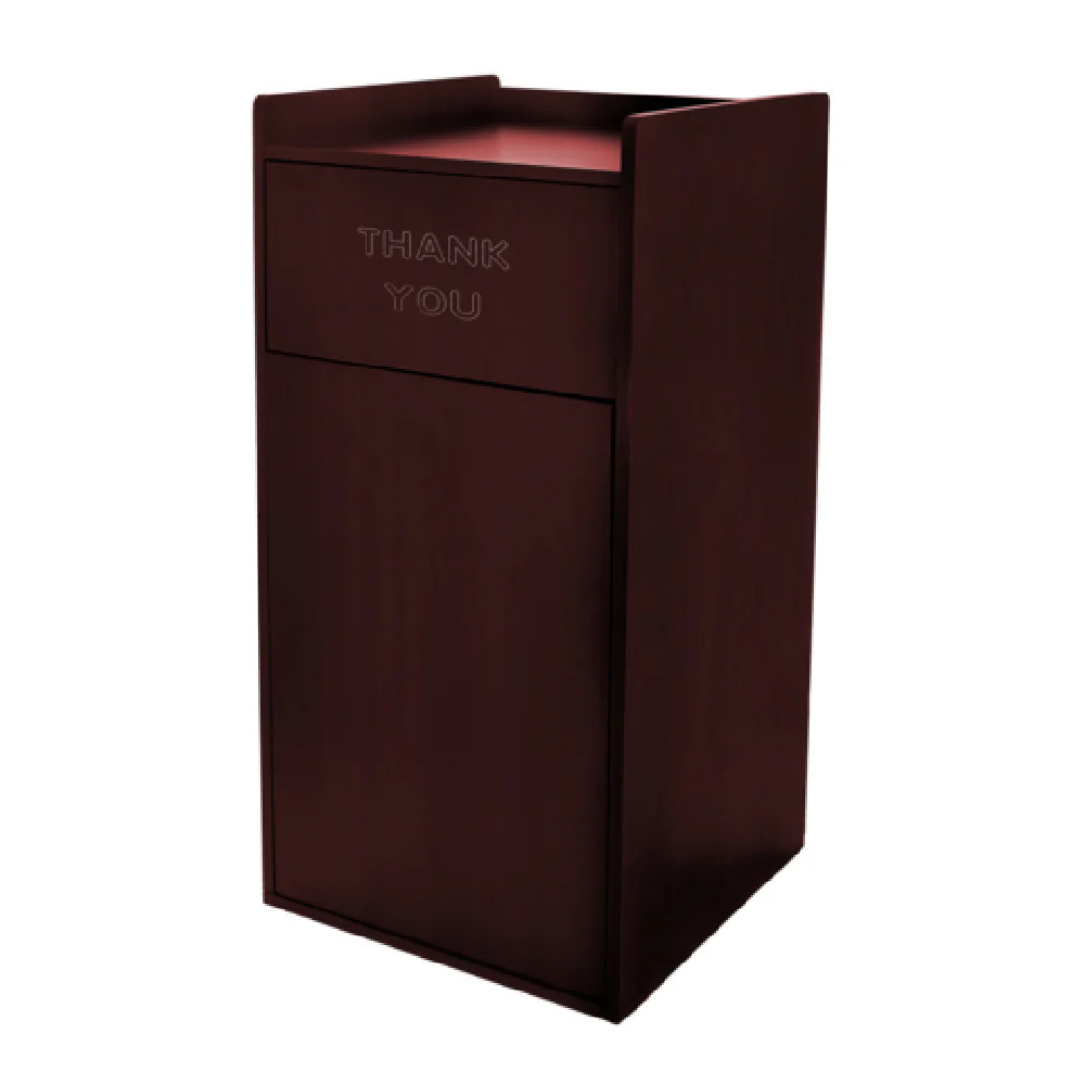 Alpine Industries ALP476-MA 22 Inch Receptacle Enclosure with Drop Hole and Tray Shelf