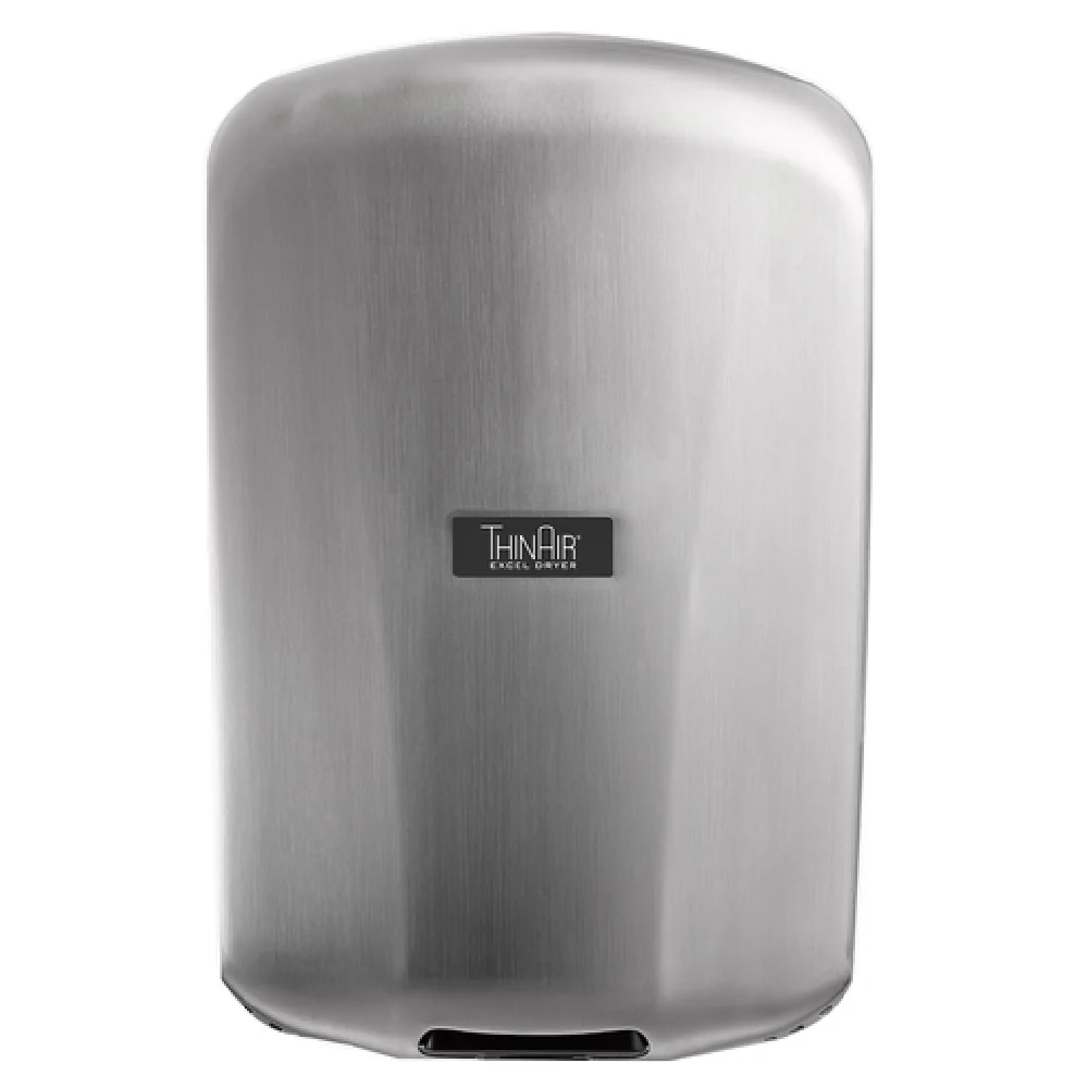 Excel Dryer TA-SB_110-120/50/60/1 9 Inch Surface-mounted Hand Dryer Brushed Stainless Steel with Automatic Sensor and Adjustable Speed