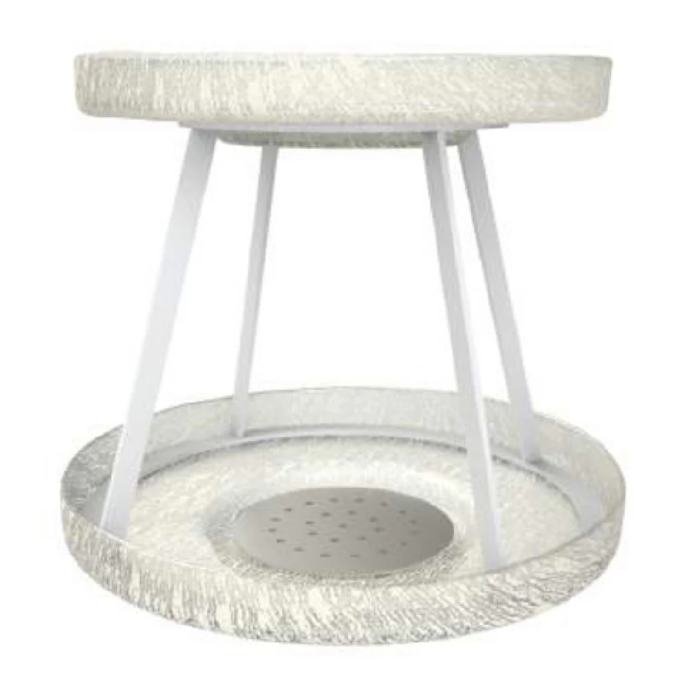 Steelite GS196708 14.25 Inch Tall Seafood Display Tower Set with Drains