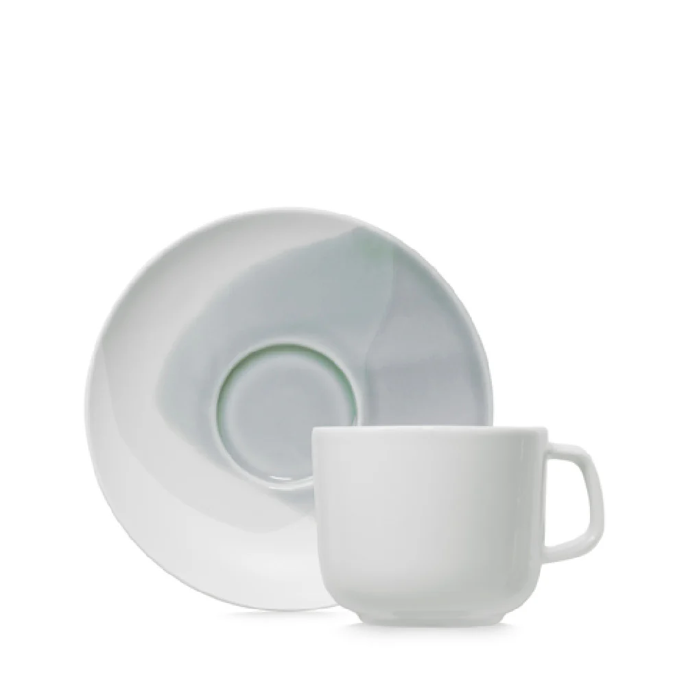 Revol 660880 6.76 Oz Cup and Saucer Porcelain Oven Microwave Safe Revol 660880 6.76 Oz Cup and Saucer Porcelain Oven Microwave Safe