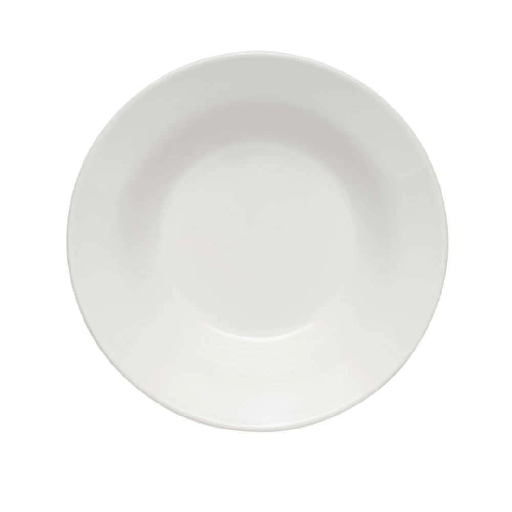 Libbey OG-2250 8 Oz Porcelain Soup Bowl 7-3/4 Inch with Bright White Finish