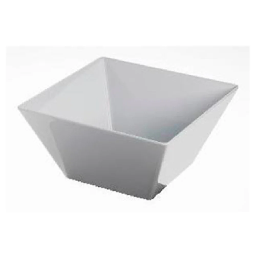 Tableware Solutions USA T8011 9-1/2 Inch Diamond Salad Bowl White Melamine