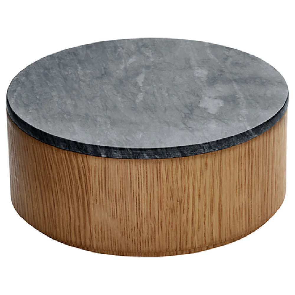 BauscherHepp P963100 6.3 Inch Gourmet Oak Bowl With Marble Lid Wood