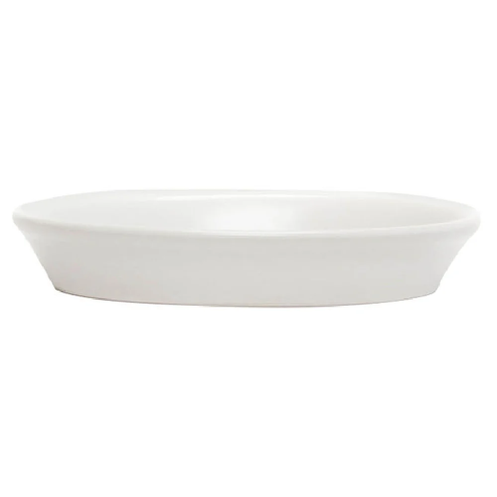 Vertex China E-66-C 8 Oz Oval Baker with Polished Foot Matte White Vertex China E-66-C 8 Oz Oval Baker with Polished Foot Matte White