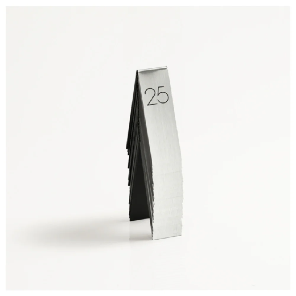 Cal Mil 22623A-10 1-3/4 Inch Engraved Number Tent Silver/Black Sign Cal Mil 22623A-10 1-3/4 Inch Engraved Number Tent Silver/Black Sign