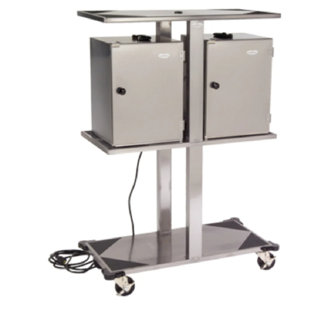 Lakeside 74555 20 Inch Food Carrier Box Rack with Flat Shelves and Non-slip Pads Lakeside 74555 20 Inch Food Carrier Box Rack with Flat Shelves and Non-slip Pads