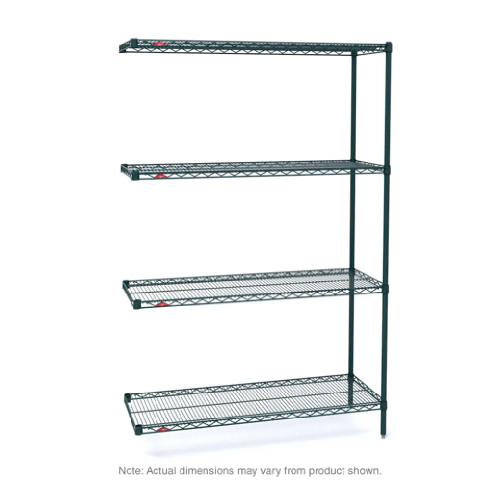 Metro AN536K3 36 Inch Add-On Unit Wire Shelves with Microban Antimicrobial Finish