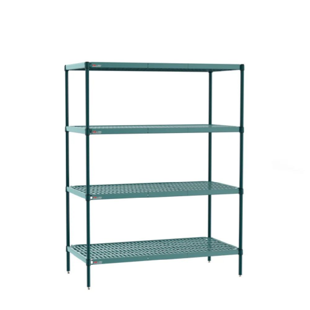 Metro PR-213674K3-S-4 21 Inch Corrosion Resistant Shelving Unit with Polymer Mats Metro PR-213674K3-S-4 21 Inch Corrosion Resistant Shelving Unit with Polymer Mats