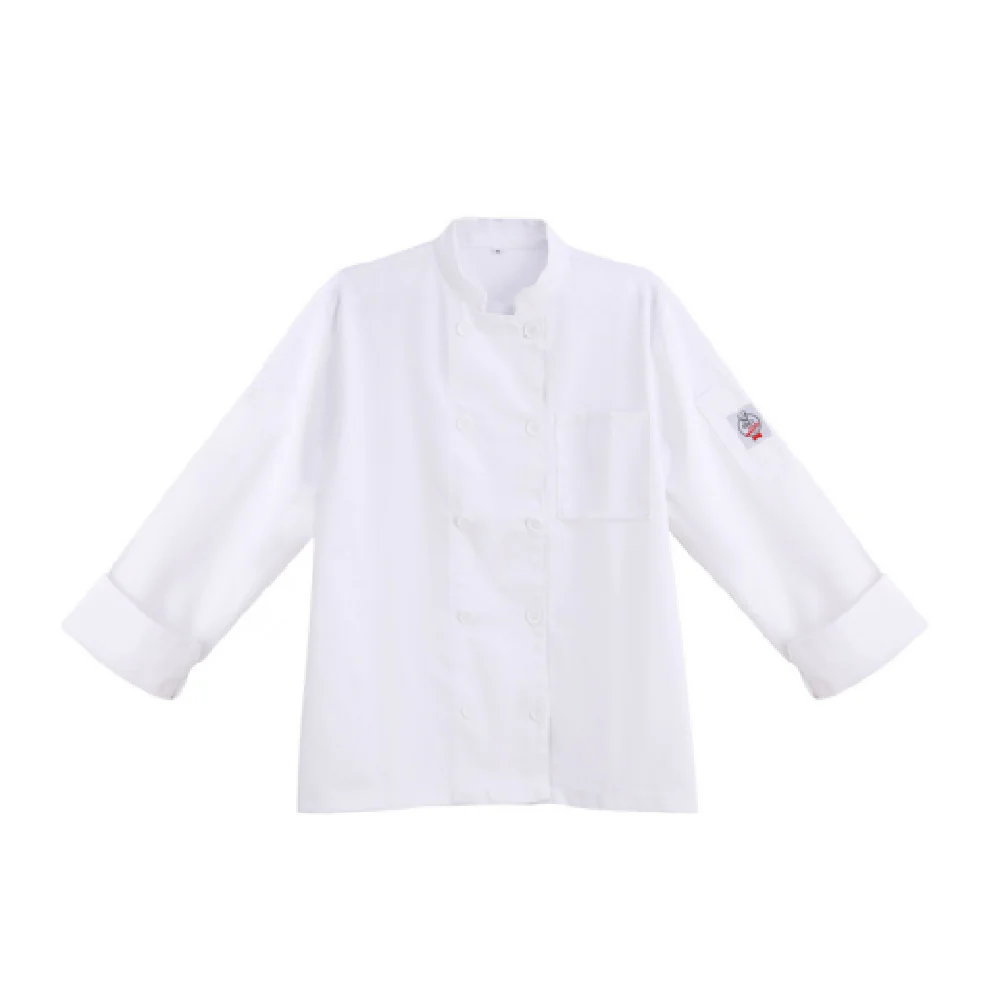 CAC China APJK-2W1XL Chef's Pride Jacket XL Durable White Chef Coat