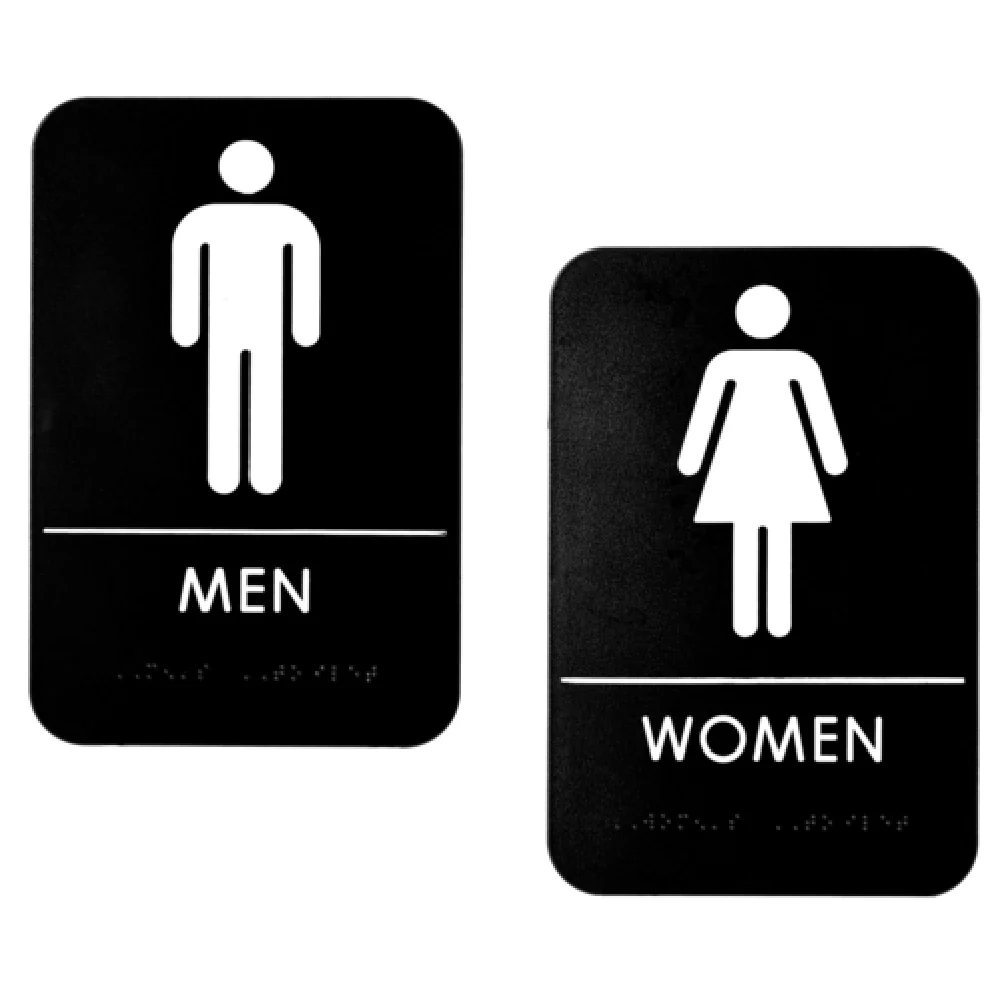 Alpine Industries ALPSGN-B-1 Sign 9 Inch Pack Includes Men and Women Restroom Signs 2 Packs Alpine Industries ALPSGN-B-1 Sign 9 Inch Pack Includes Men and Women Restroom Signs 2 Packs