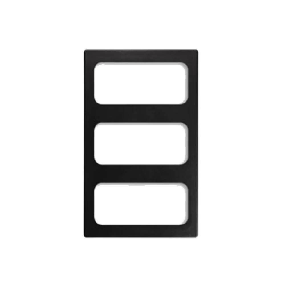 Vollrath 8244218 21 Inch Template with Solid Black Color for Three Pans