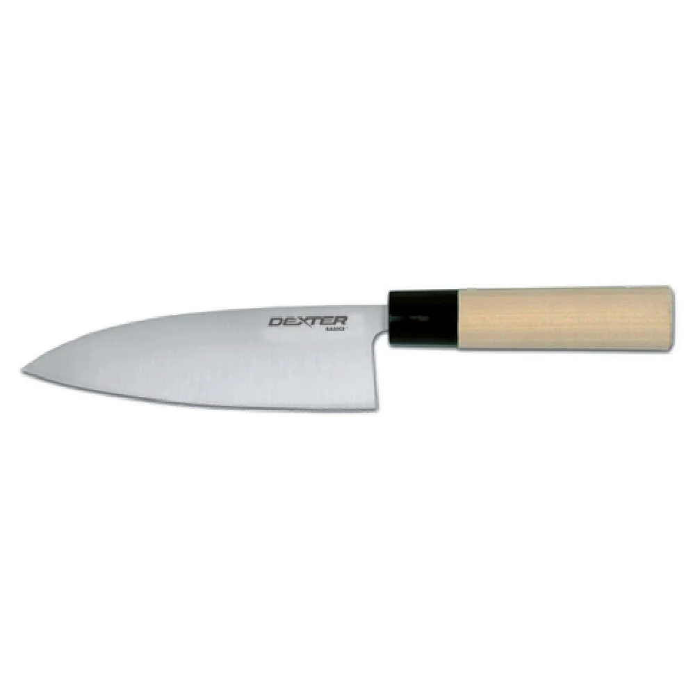 Dexter Russell 31445 6-1/2 Inch Blade Length Deba Knife with Magnolia Wood Handle