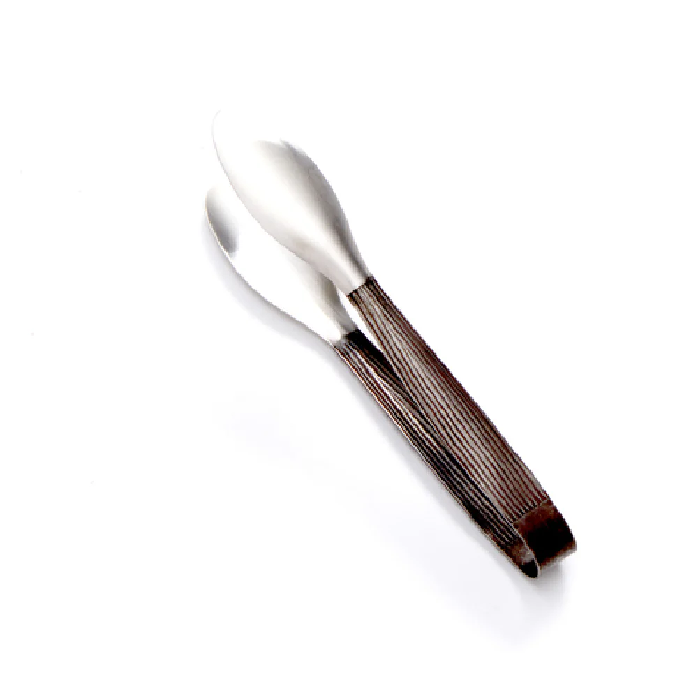 American Metalcraft WVAT1 9 Inch Serving Tongs Aged Stainless Steel with Wavy Edge