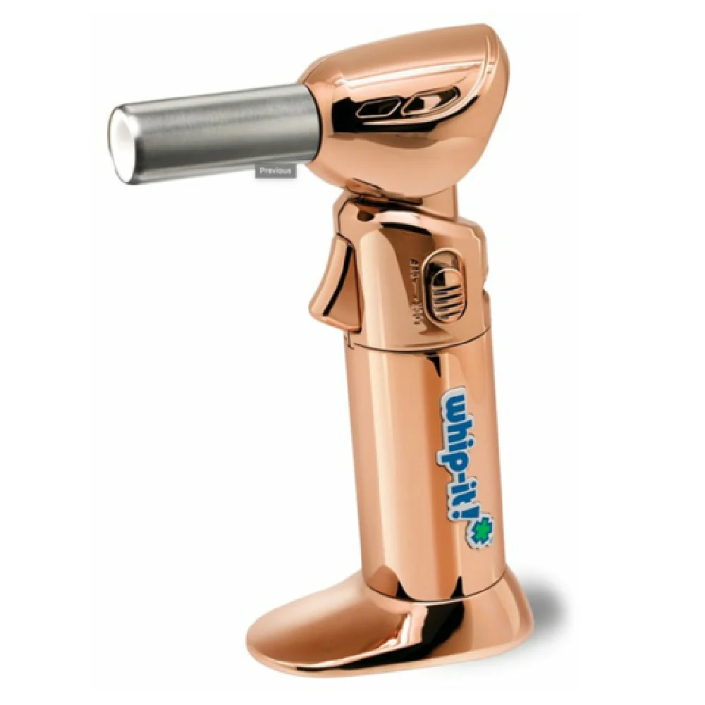 JB Prince UA160 Butane Torch Gold Chrome with Flexible Flame Control JB Prince UA160 Butane Torch Gold Chrome with Flexible Flame Control