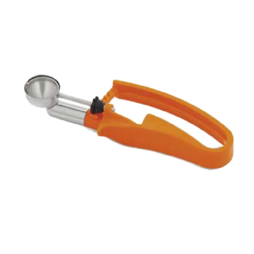 Vollrath 47404 .33 Oz Disher Stainless Steel Ergonomic Handle Orange Vollrath 47404 .33 Oz Disher Stainless Steel Ergonomic Handle Orange
