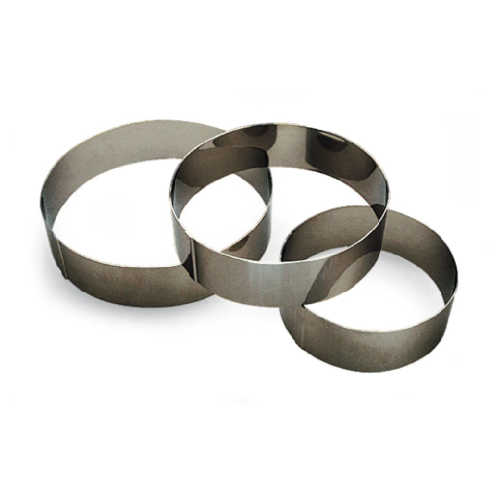 Louis Tellier 866420 2 Inch Diameter Pastry Ring Stainless Steel with Durability
