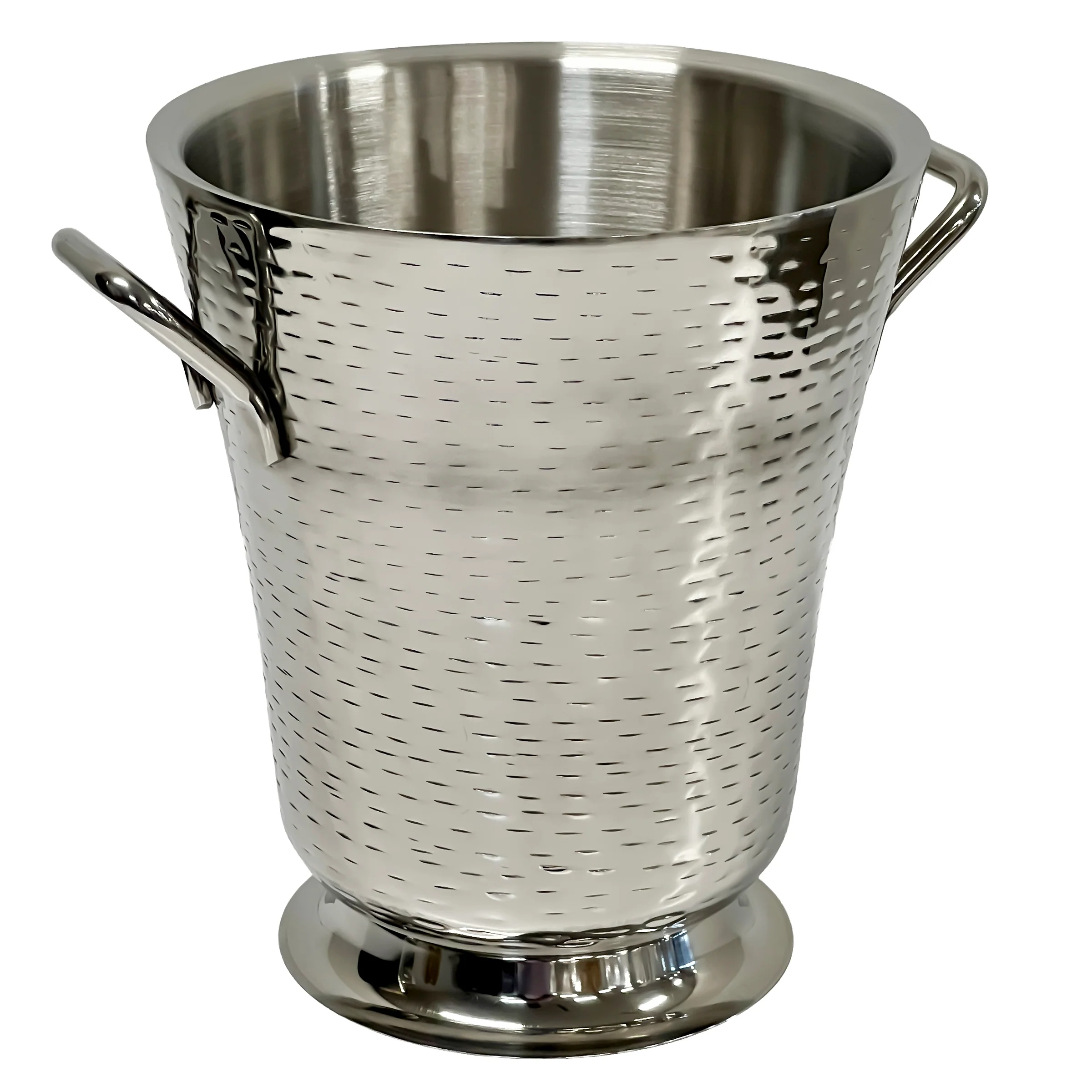 Tablecraft RWB119 8-1/2 Inch Diameter Wine Bucket With Handles Stainless Steel Tablecraft RWB119 8-1/2 Inch Diameter Wine Bucket With Handles Stainless Steel
