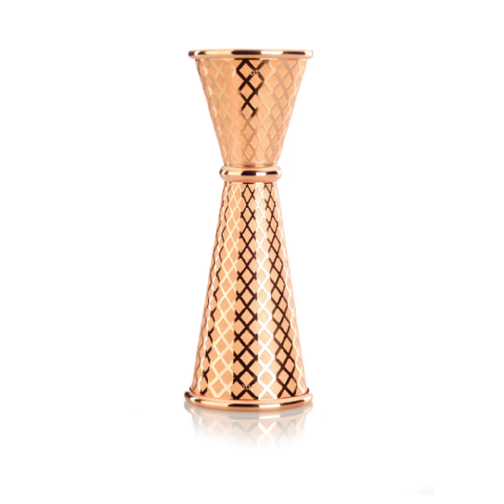 Mercer Culinary M37202CP 1 to 2 Oz Jigger Stainless Steel with Copper Plated Finish Mercer Culinary M37202CP 1 to 2 Oz Jigger Stainless Steel with Copper Plated Finish