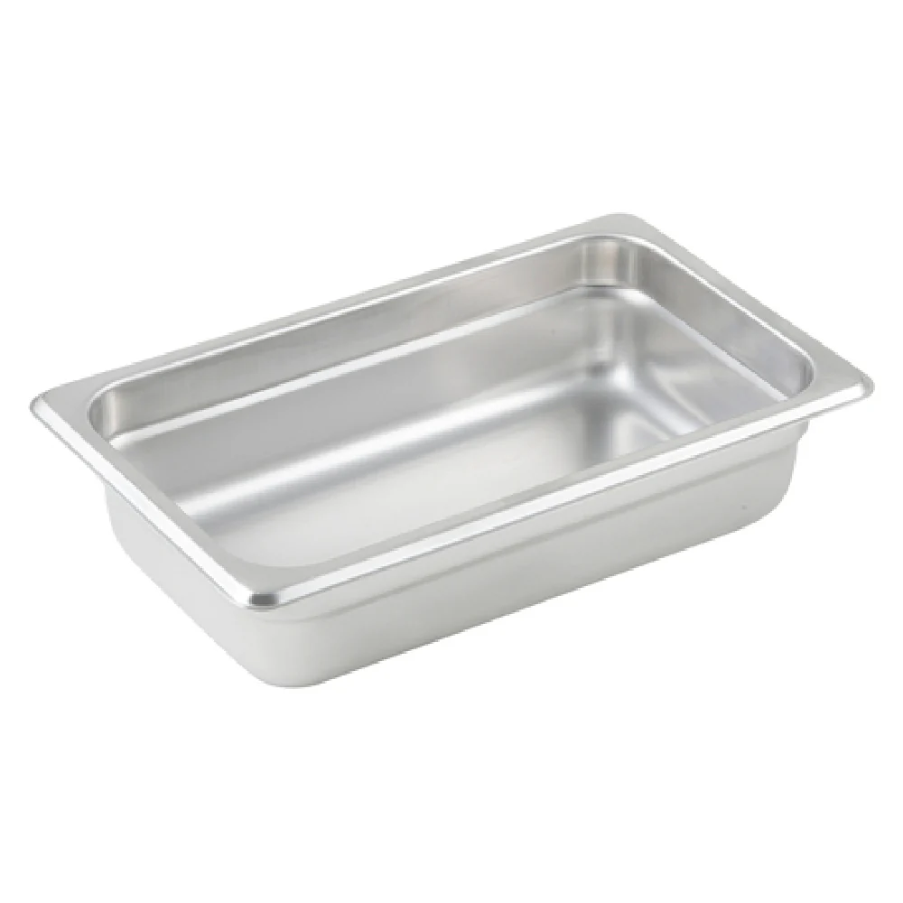 Winco SPJP-402 11 Inch 23 Gauge Stainless Steel Anti-Jamming Steam Table Pan