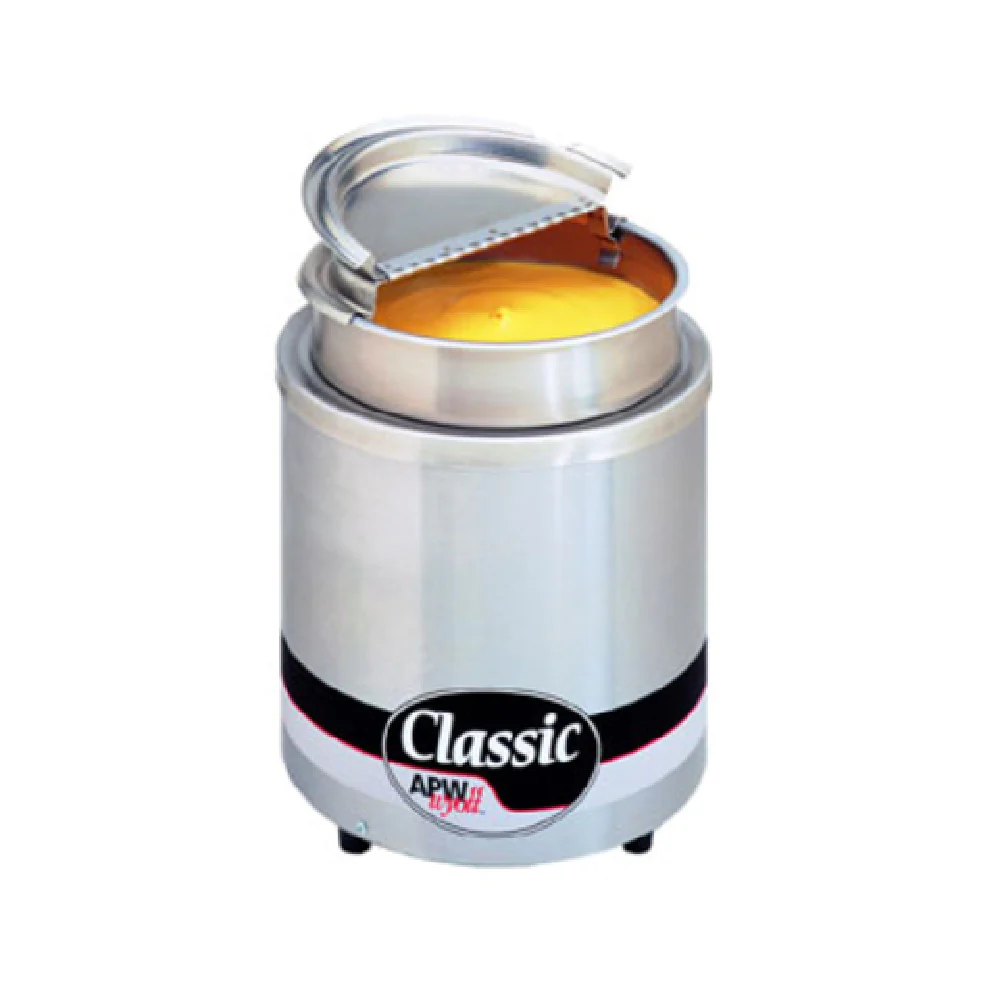 APW Wyott RW-2V-SP_120/60/1 11 Quart Electric Food Warmer with Hinged Lid and Ladle