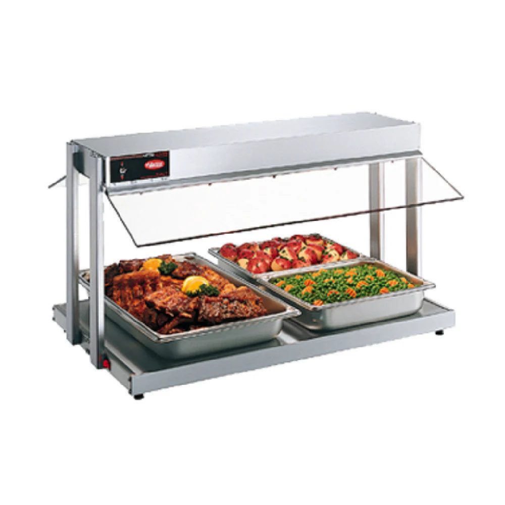 Hatco GRBW-48 48 Inch Buffet Warmer with Heated Base and Sneeze Guards