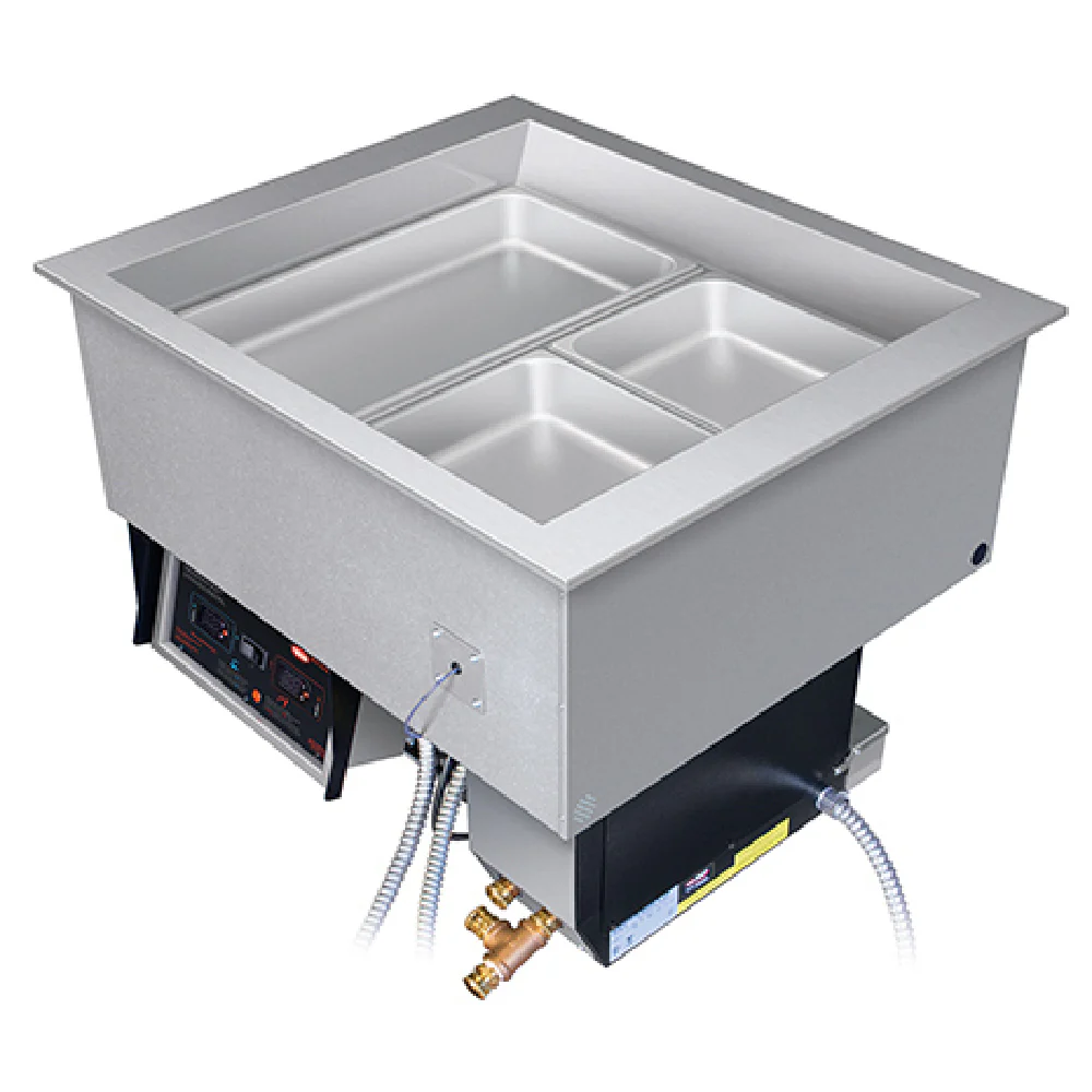 Hatco HCWBIX-4DA 58 Inch Hot Cold Food Well Electric Stainless Steel with 4 Pan Support Bars Hatco HCWBIX-4DA 58 Inch Hot Cold Food Well Electric Stainless Steel with 4 Pan Support Bars