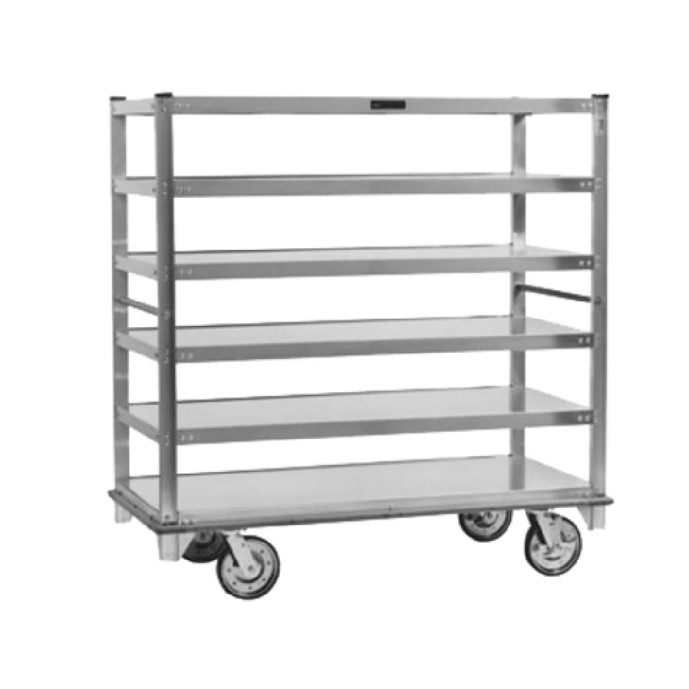 Cres Cor 271615927 62 Inch Queen Mary Cart Aluminum 6 Shelves with Bumpers Cres Cor 271615927 62 Inch Queen Mary Cart Aluminum 6 Shelves with Bumpers