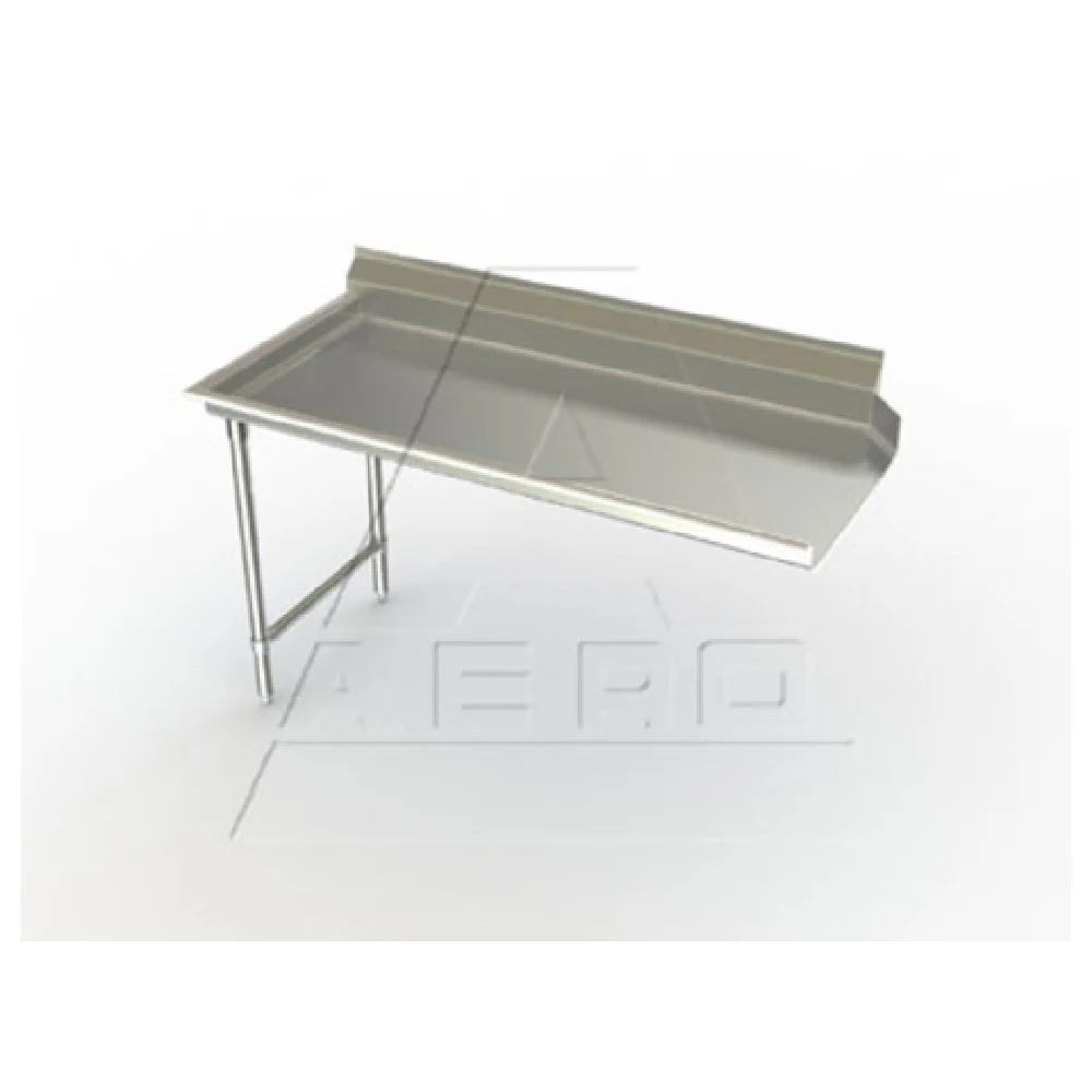 AERO Manufacturing XCD-L-60 60 Inch Delux Clean Dishtable Stainless Steel Right To Left