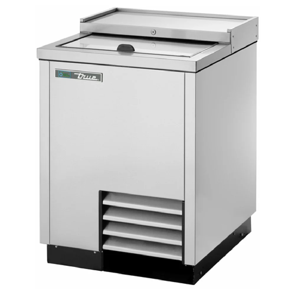 True Refrigeration TD-24-7-S-HC 24 Inch Bottle Cooler Flat Top Stainless Steel with Bin Dividers True Refrigeration TD-24-7-S-HC 24 Inch Bottle Cooler Flat Top Stainless Steel with Bin Dividers