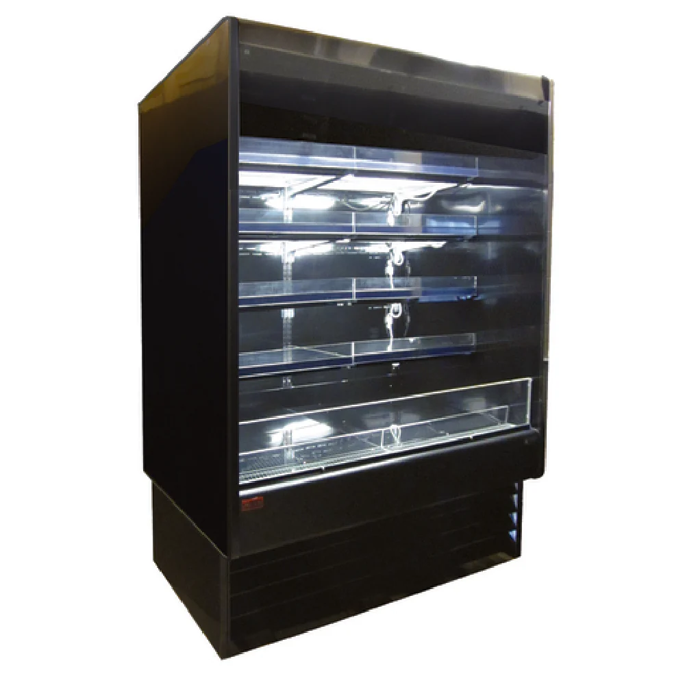 Howard-McCray SC-OD35E-4-SL-S 51 Inch Multi-purpose Open Merchandiser with 4 Tiers Stainless Steel Howard-McCray SC-OD35E-4-SL-S 51 Inch Multi-purpose Open Merchandiser with 4 Tiers Stainless Steel