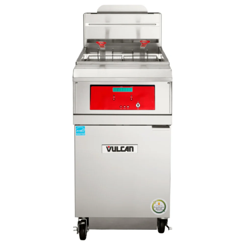 Vulcan 1VHG75DF_LP 19 Inch Gas Deep Fryer High Efficiency 75 lbs Capacity 110000 BTU Vulcan 1VHG75DF_LP 19 Inch Gas Deep Fryer High Efficiency 75 lbs Capacity 110000 BTU