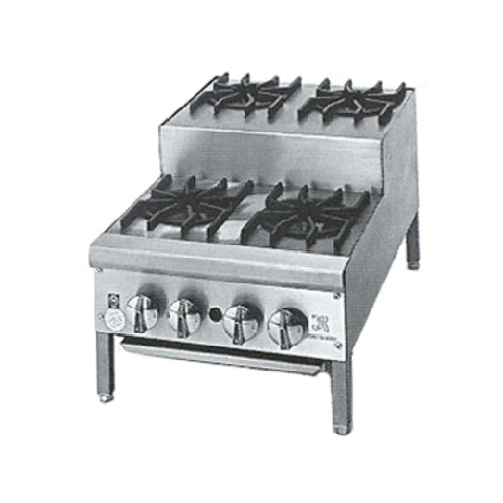 Jade Range JHPE-3-224-F_NAT 24 Inch Gas Hotplate Floor Model with 5 Burners 85000 BTU