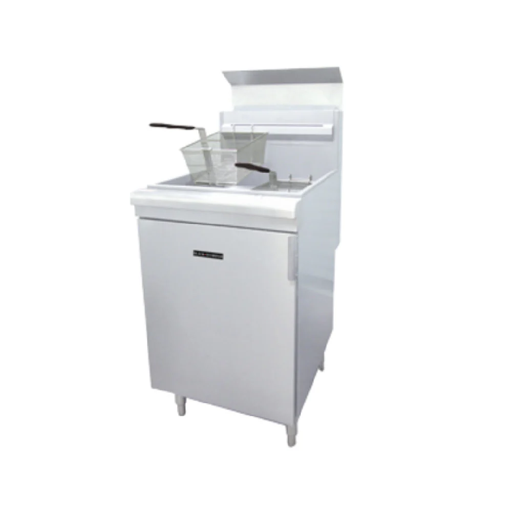 Admiral Craft BDGF-150/NG 21 Inch Floor Model Gas Fryer with Thermostatic Control 150000 BTU Admiral Craft BDGF-150/NG 21 Inch Floor Model Gas Fryer with Thermostatic Control 150000 BTU