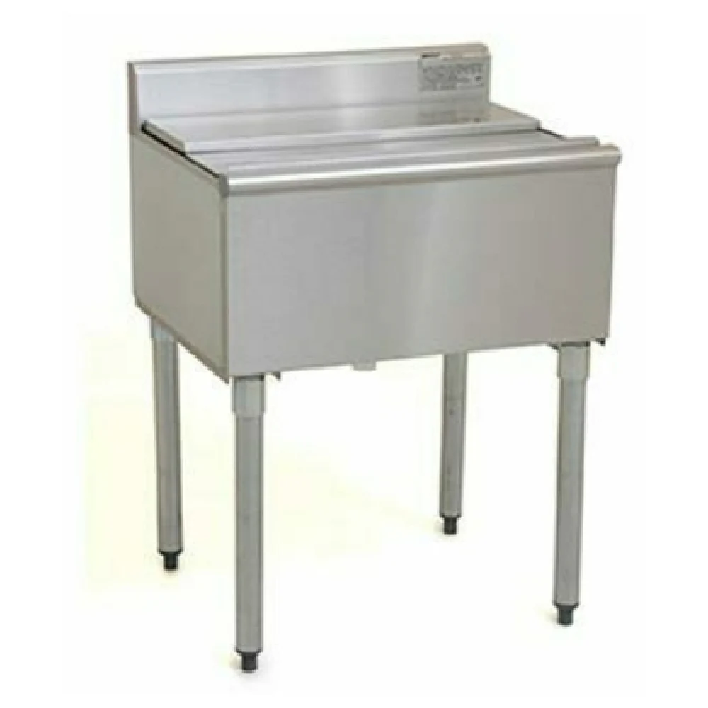 Eagle B30IC-18-X 30 Inch Insulated Ice Bin with Center Drain and Stainless Steel