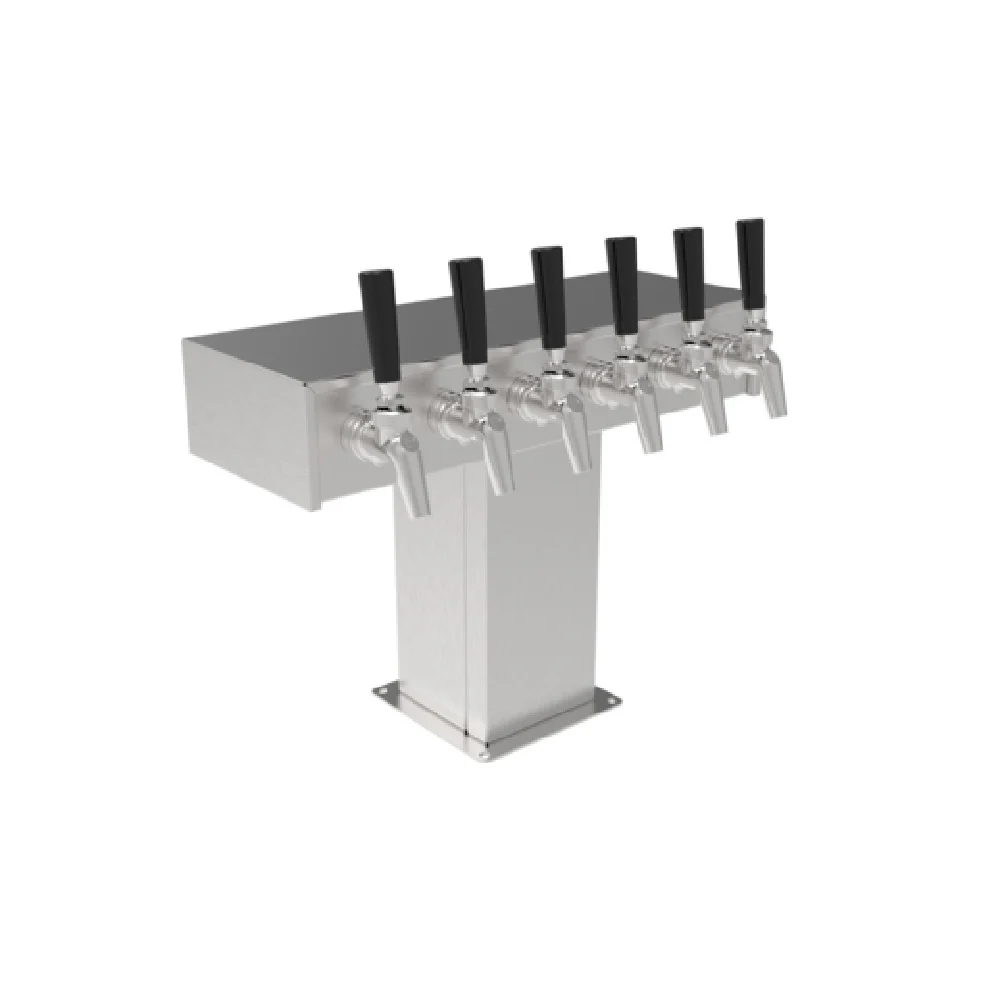 Perlick 4006-6B 17-3/8 Inch Countertop Glycol Cooled Draft Beer Tower Stainless Steel