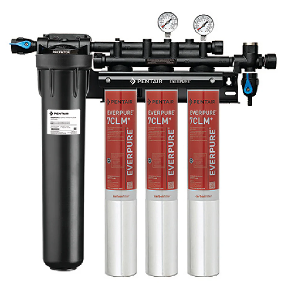 Everpure EV977123 25 Inch Fountain Filtration System 5 Micron Chloramines Reduction Everpure EV977123 25 Inch Fountain Filtration System 5 Micron Chloramines Reduction
