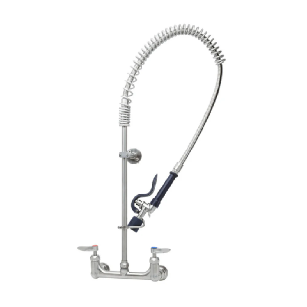 T&S Brass S-0133-CR-BJ 12 Inch EverSteel Wall Mount Mixing Faucet with 18 Inch Riser